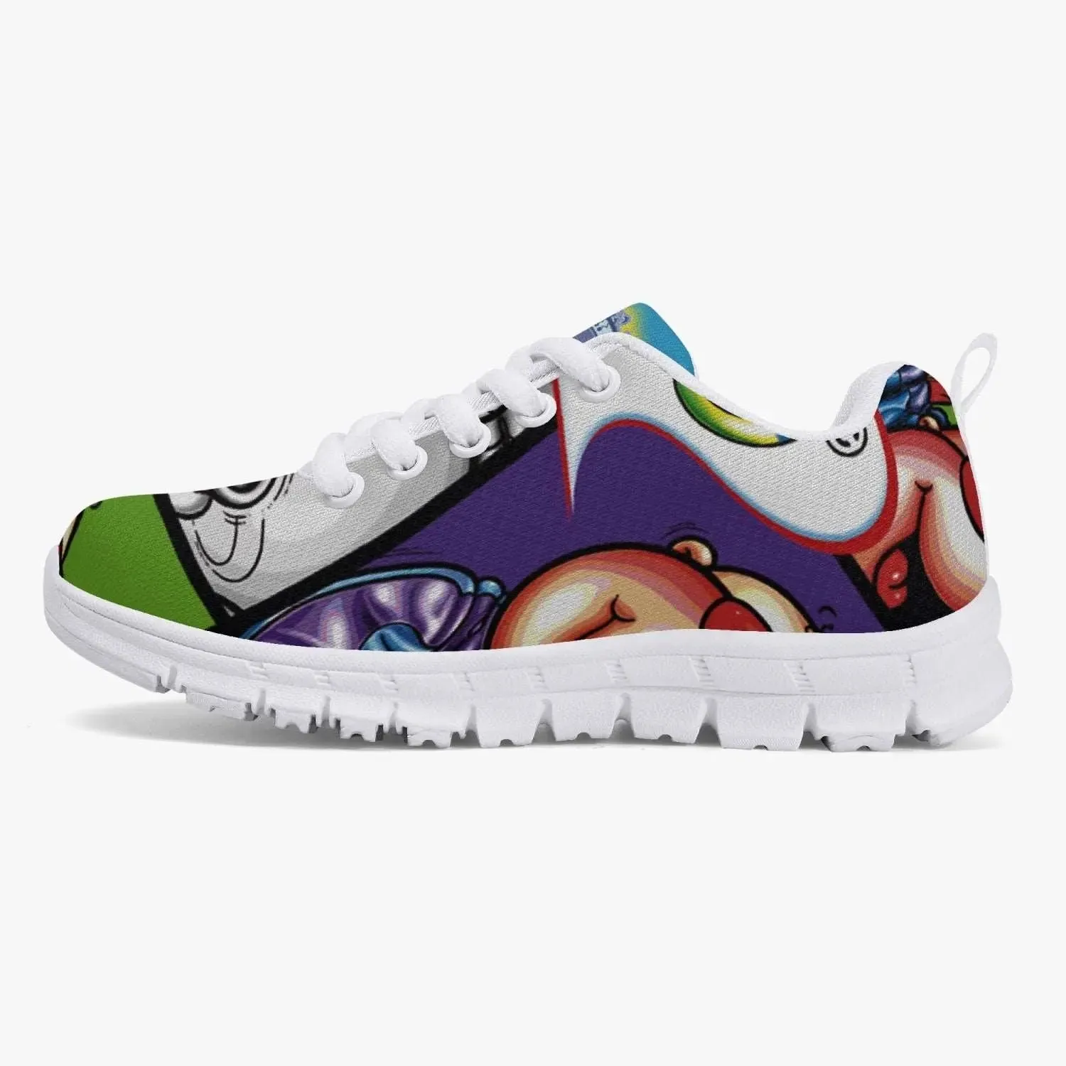 216. Kids' Lightweight Mesh Sneakers - White