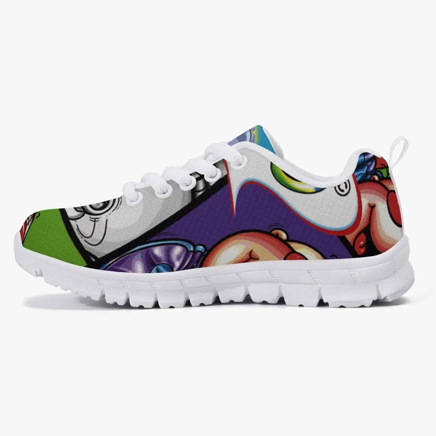 216. Kids' Lightweight Mesh Sneakers - White