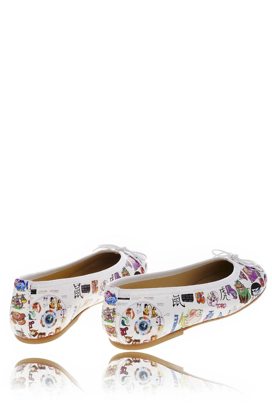 ANTONELLA ZODIAGO Printed Ballerinas