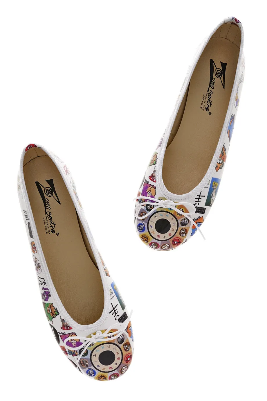 ANTONELLA ZODIAGO Printed Ballerinas