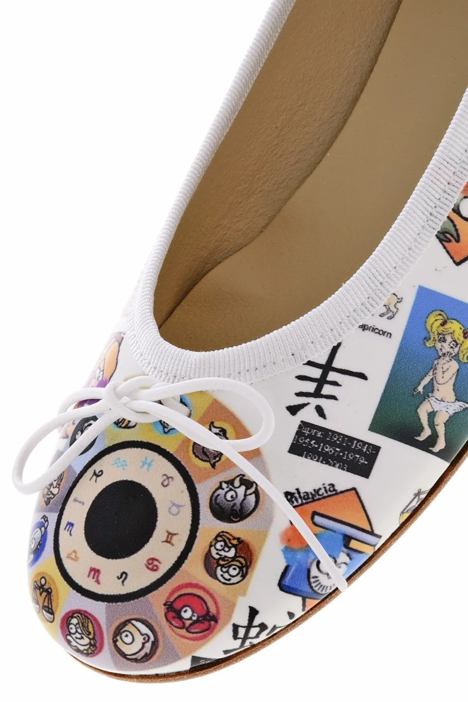 ANTONELLA ZODIAGO Printed Ballerinas