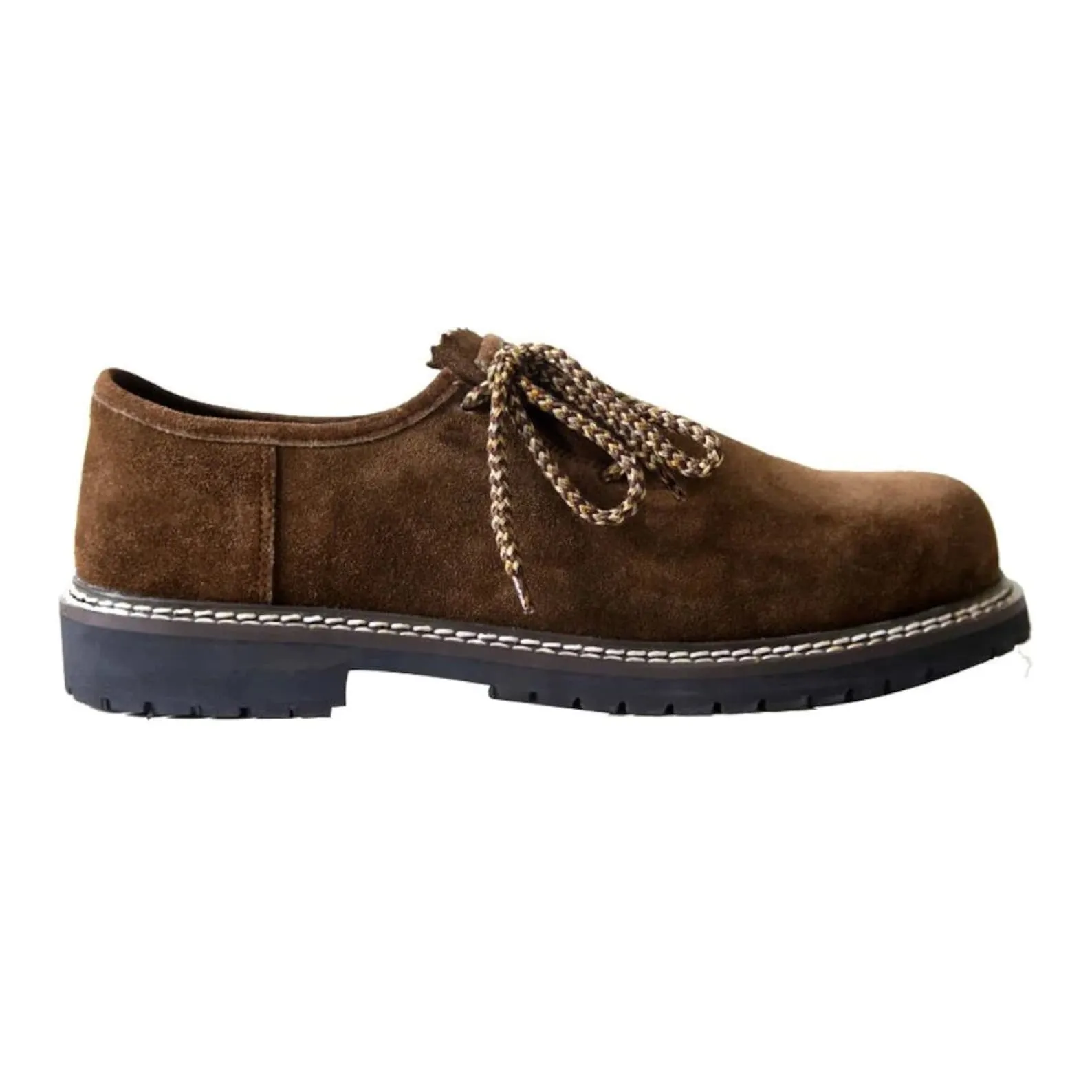 Bavarian Men Suede Leather Shoes Traditional German Style Oktoberfest Shoes