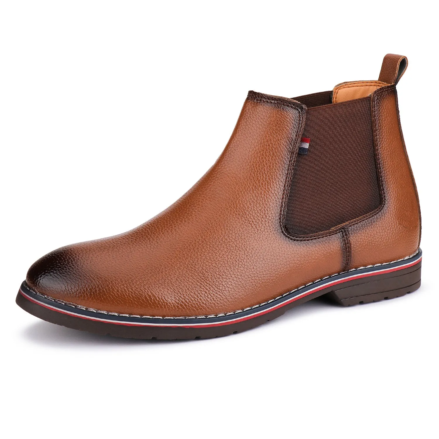 Bersache Comfortable Casual Outdoor Stylish Partywear Boots For Men(9086-Light Brown)