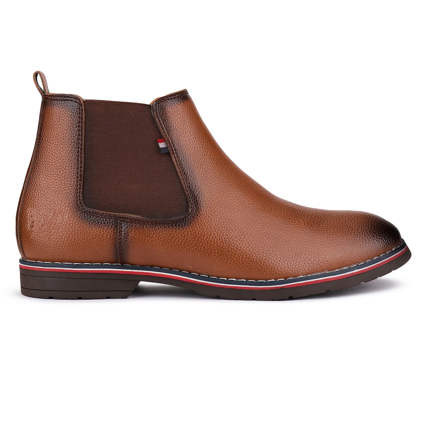 Bersache Comfortable Casual Outdoor Stylish Partywear Boots For Men(9086-Light Brown)