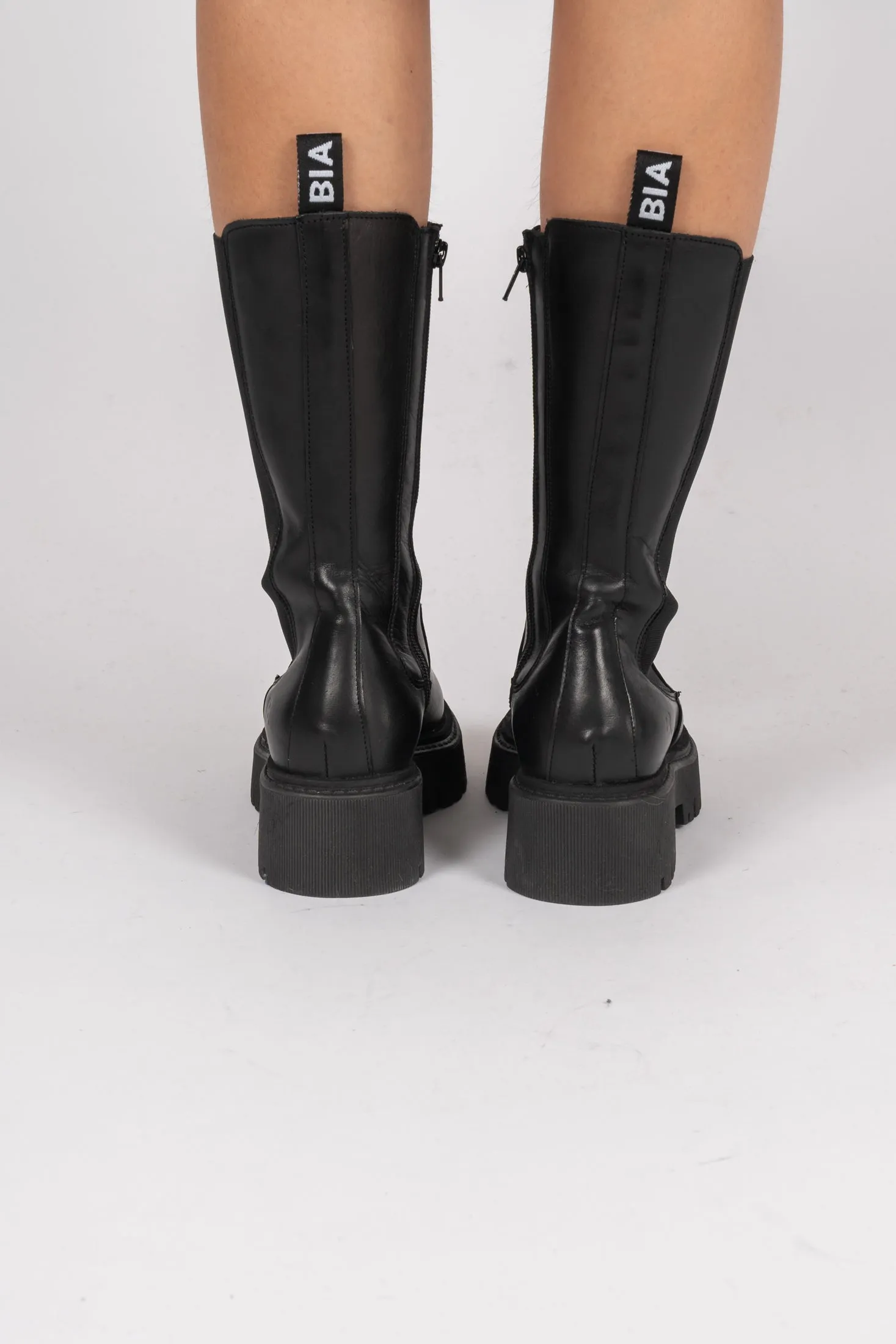 Biagarbi High Chelsea Boot Crust - Black
