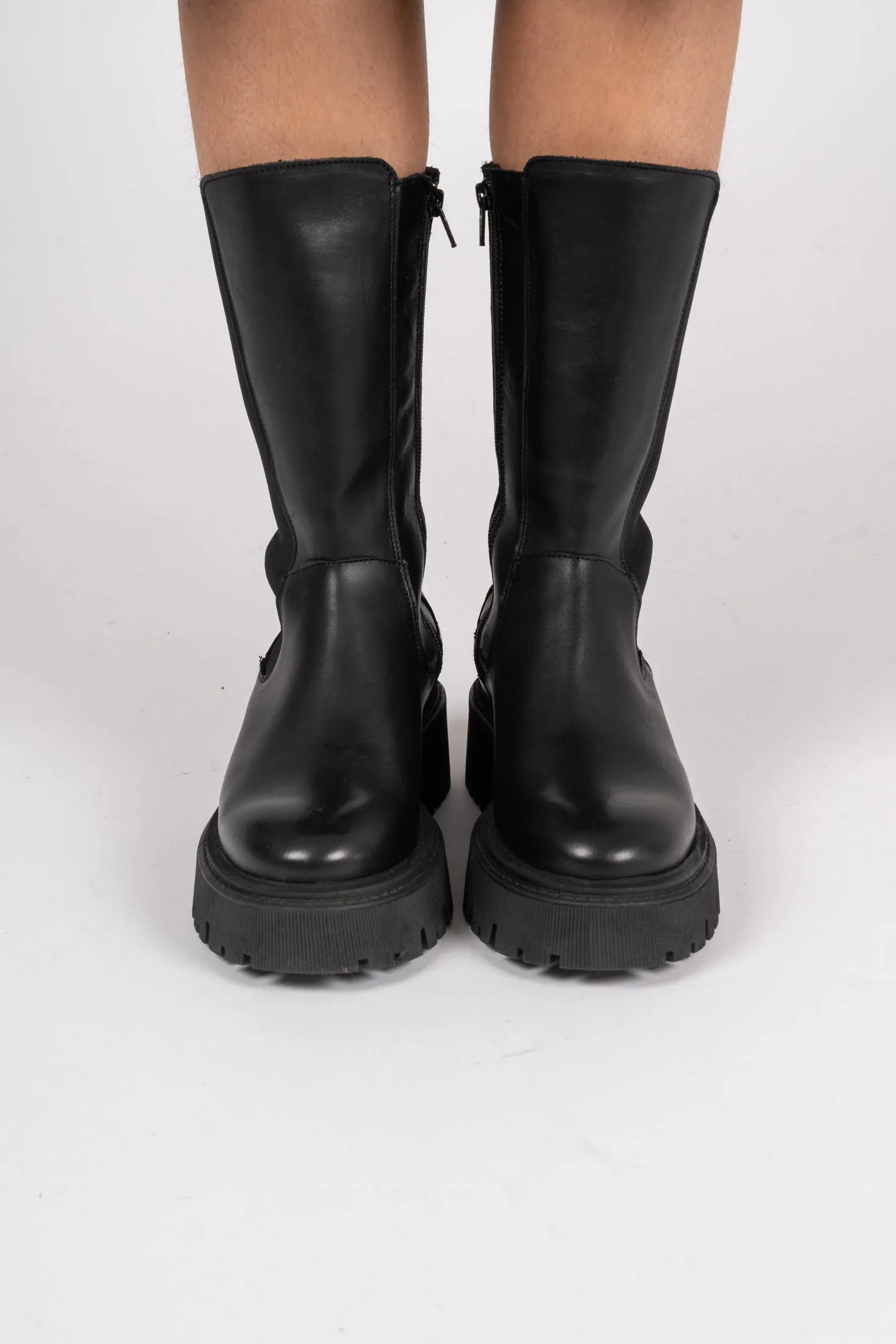 Biagarbi High Chelsea Boot Crust - Black