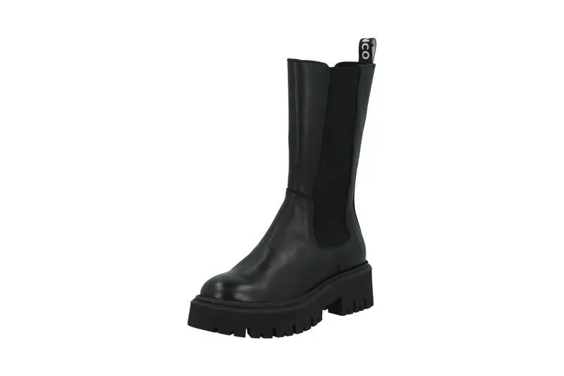 Biagarbi High Chelsea Boot Crust - Black