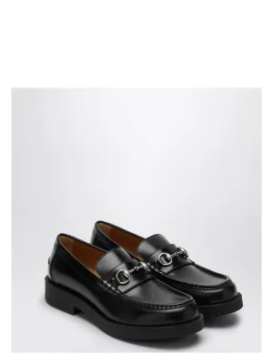 BLACK LOAFER WITH HORSEBIT
