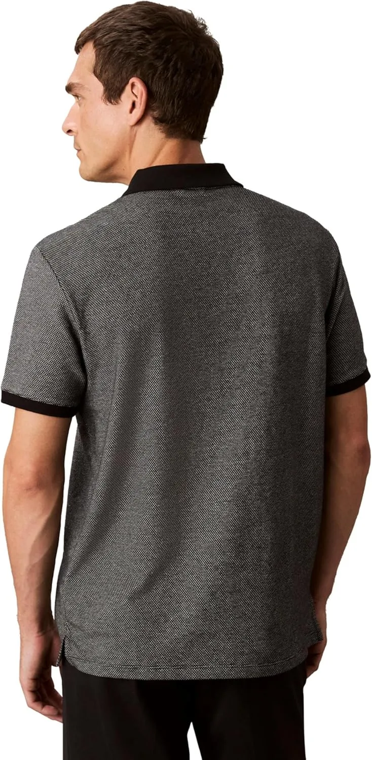 Calvin Klein Men's Jacquard Refined Polo