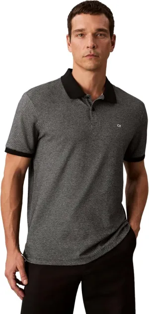 Calvin Klein Men's Jacquard Refined Polo