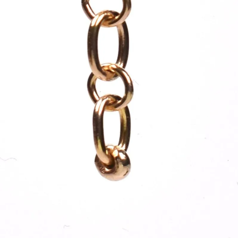 Chain Link Drop Earring •  14k yellow gold