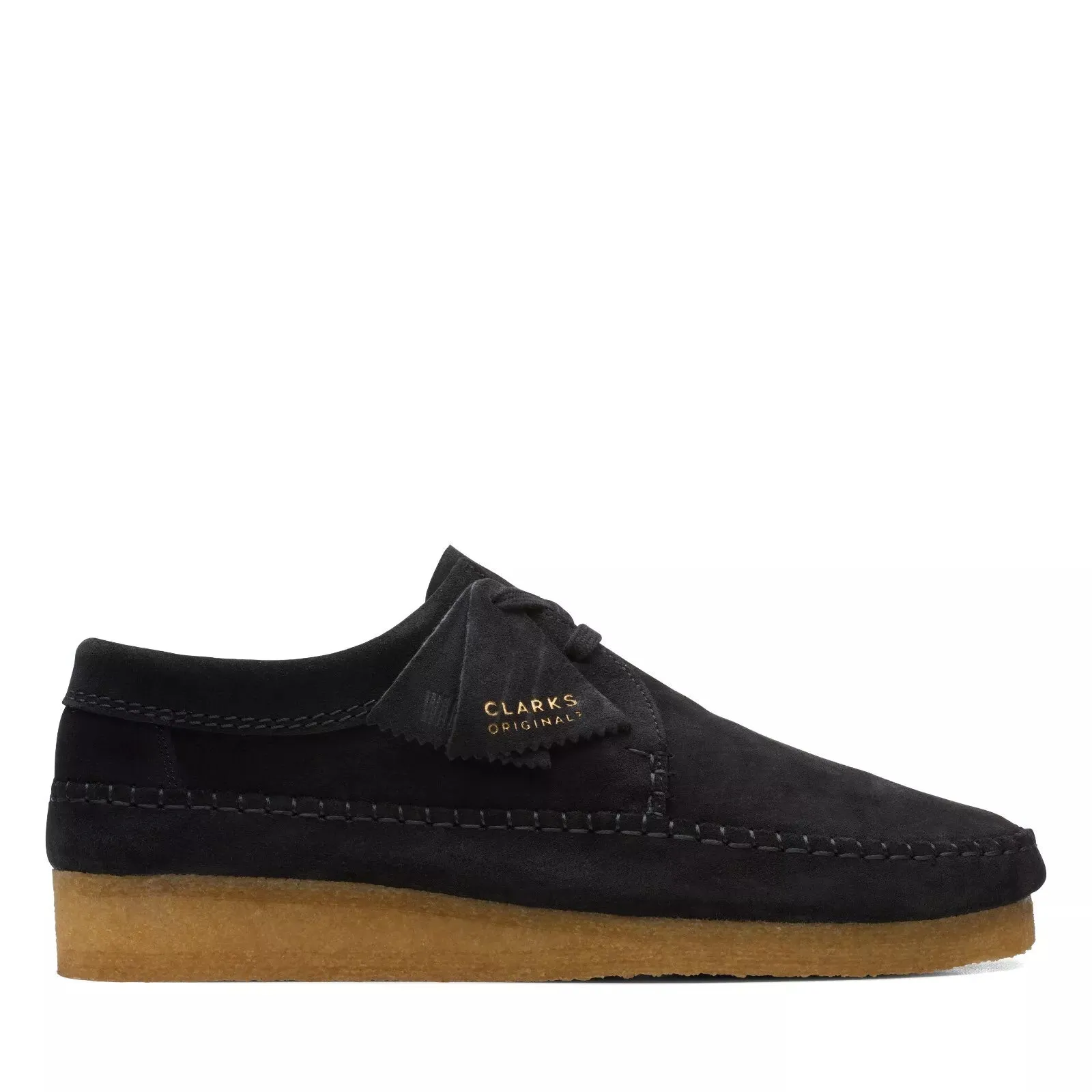 Clarks Originals Weaver Men's Black Suede Moc Shoes 26165081