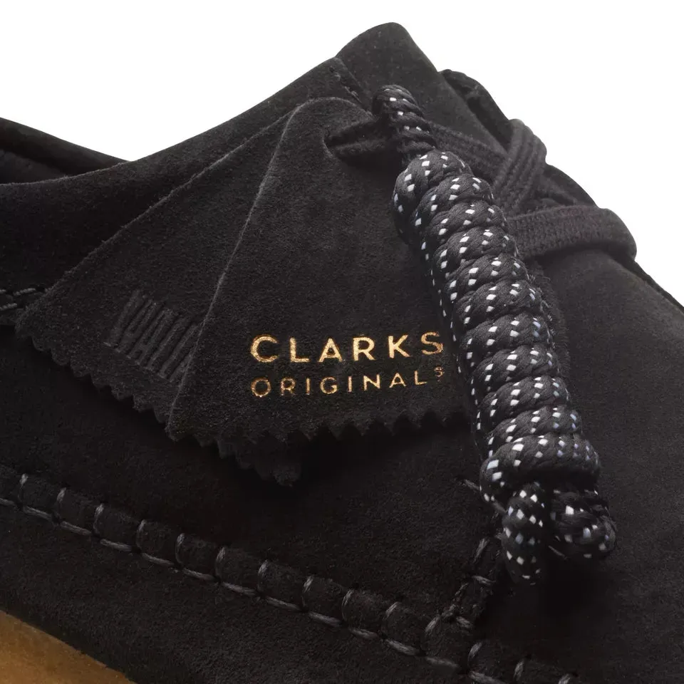 Clarks Originals Weaver Men's Black Suede Moc Shoes 26165081