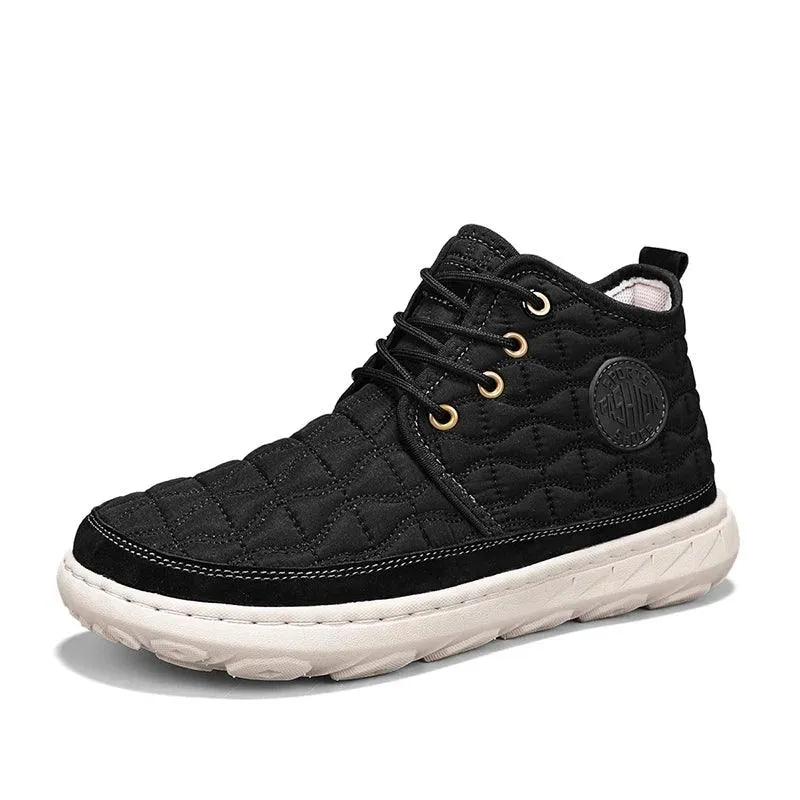 Comfortable Stylish Winter Warm Men’s Boots – Waterproof Non-Slip Plush Sneakers