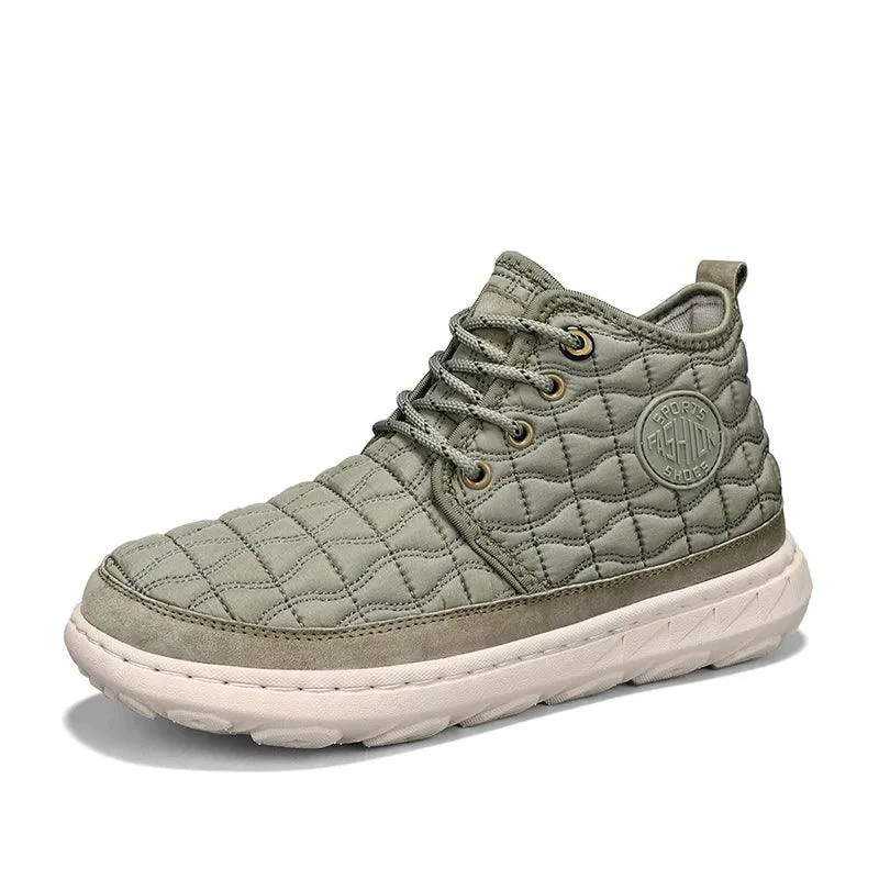 Comfortable Stylish Winter Warm Men’s Boots – Waterproof Non-Slip Plush Sneakers