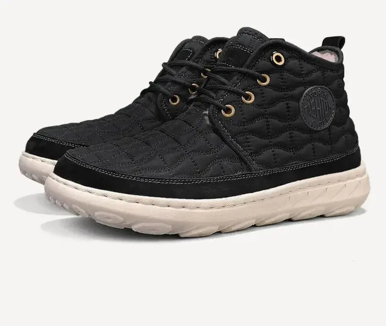 Comfortable Stylish Winter Warm Men’s Boots – Waterproof Non-Slip Plush Sneakers