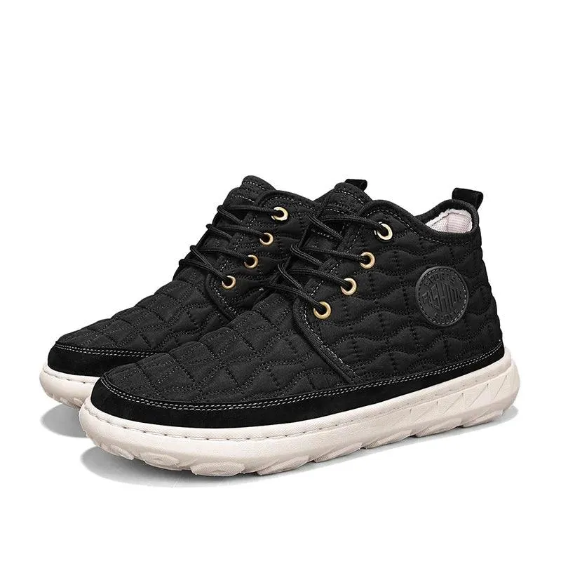 Comfortable Stylish Winter Warm Men’s Boots – Waterproof Non-Slip Plush Sneakers