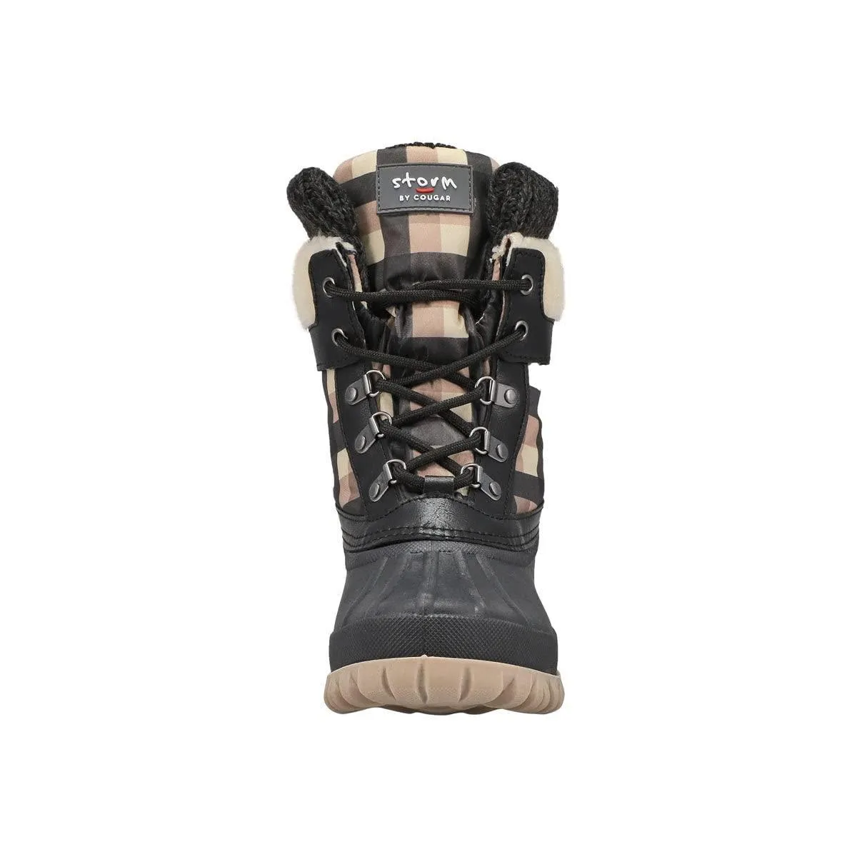 Cougar Women's Creek Black Maple Plaid Size 10 Premium Faux Fur Winter Boot