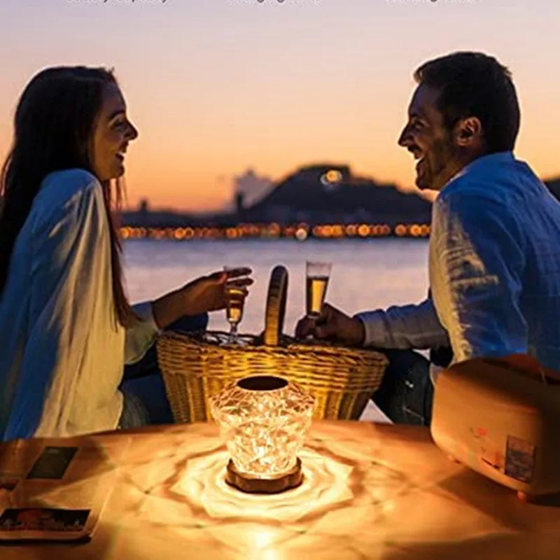 Diamond Crystal USB Touch Sensor Table Lamp | Brodtica.com