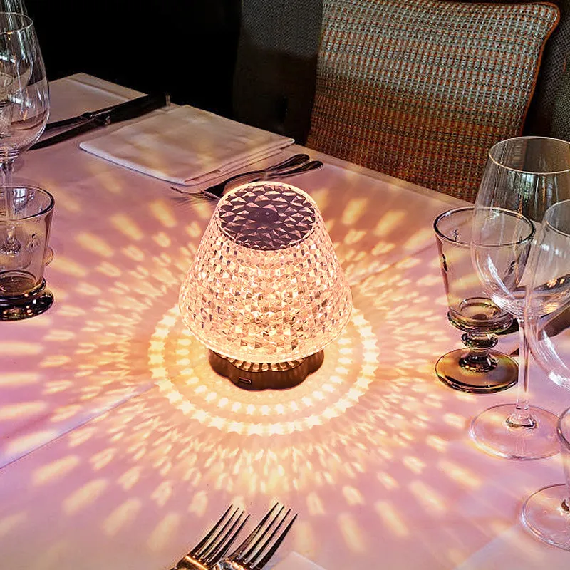 Diamond Crystal USB Touch Sensor Table Lamp | Brodtica.com