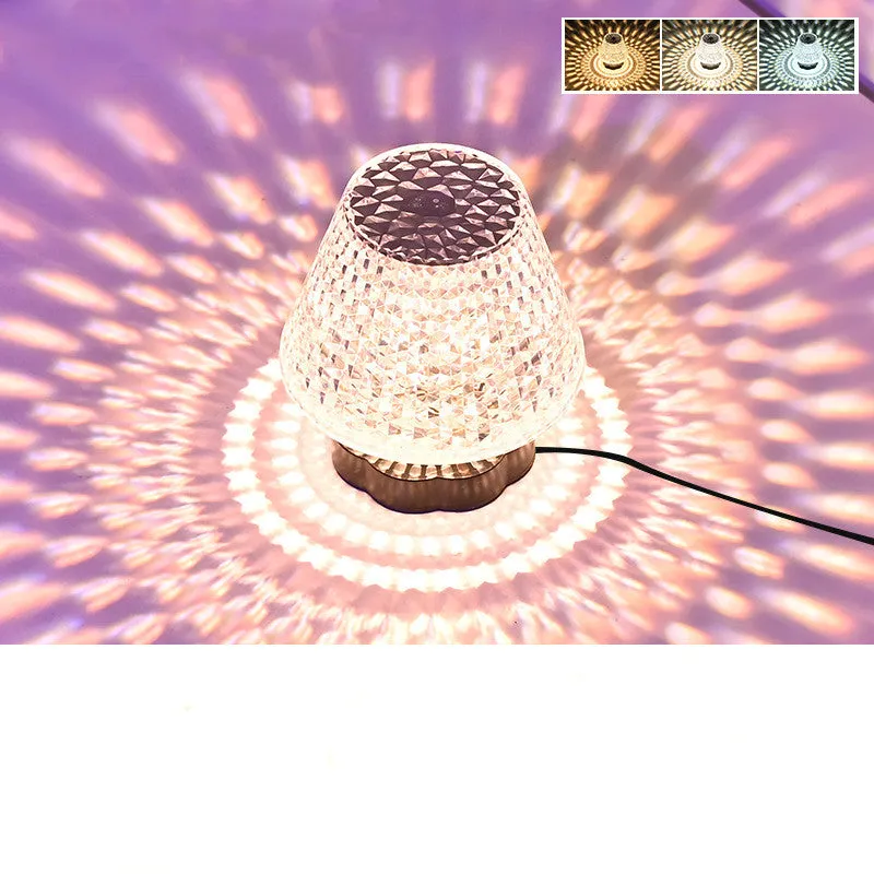 Diamond Crystal USB Touch Sensor Table Lamp | Brodtica.com