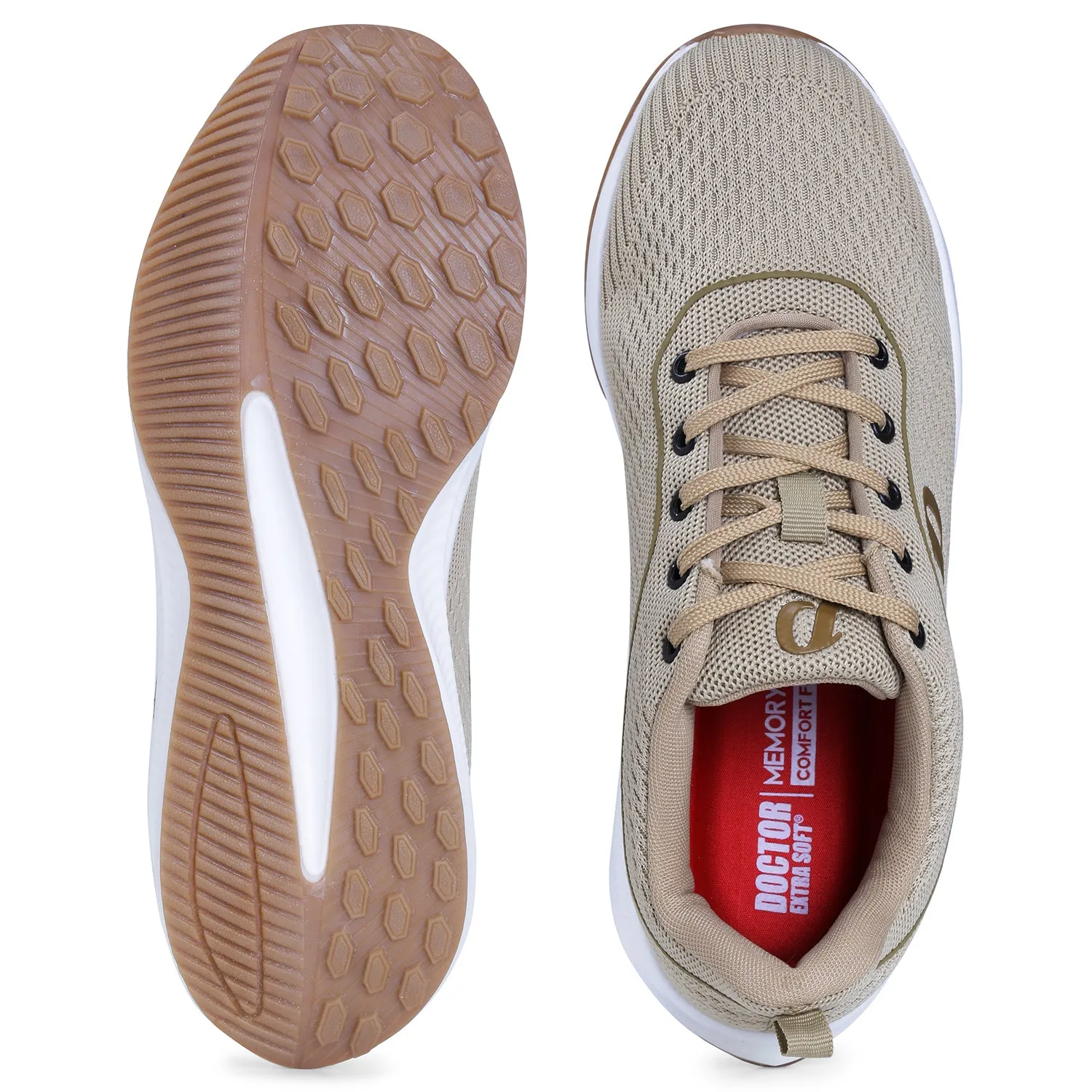 DOCTOR EXTRA SOFT D-2009 Mens Running Shoe with Memory Foam Insole & Ultrasoft Outsole|Sports,Gym,Training,Walking,Jogging,Casual,Athletics|Lightweight & Comfortable|Slipon Sneaker Lace-Up Gents Boys