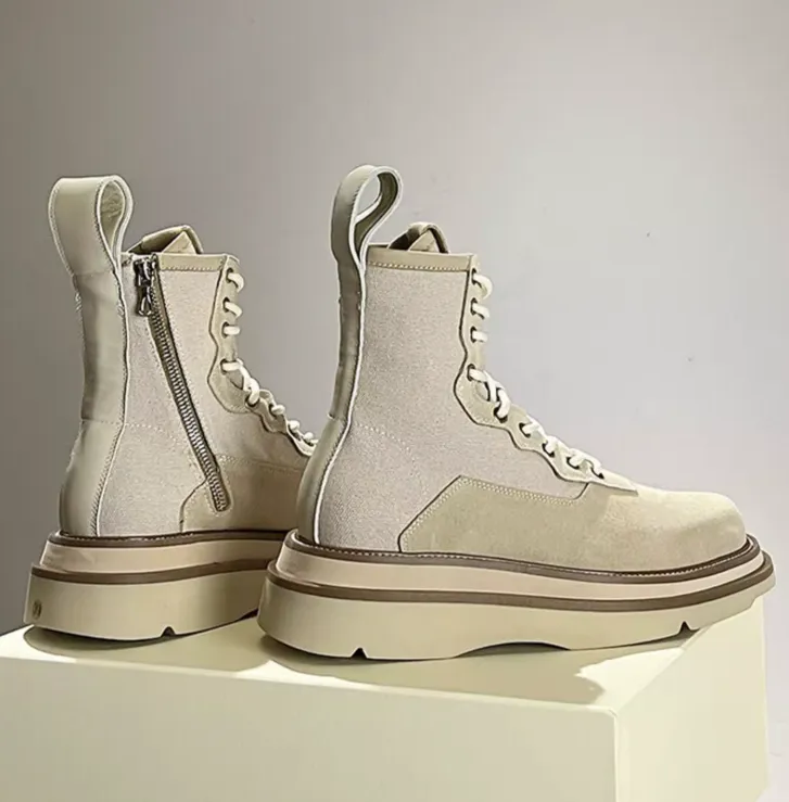 DORDO REJZO CHUNKY SOLE LEATHER BOOTS