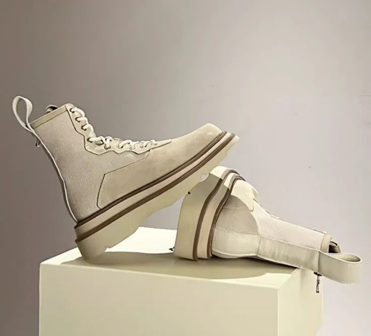 DORDO REJZO CHUNKY SOLE LEATHER BOOTS