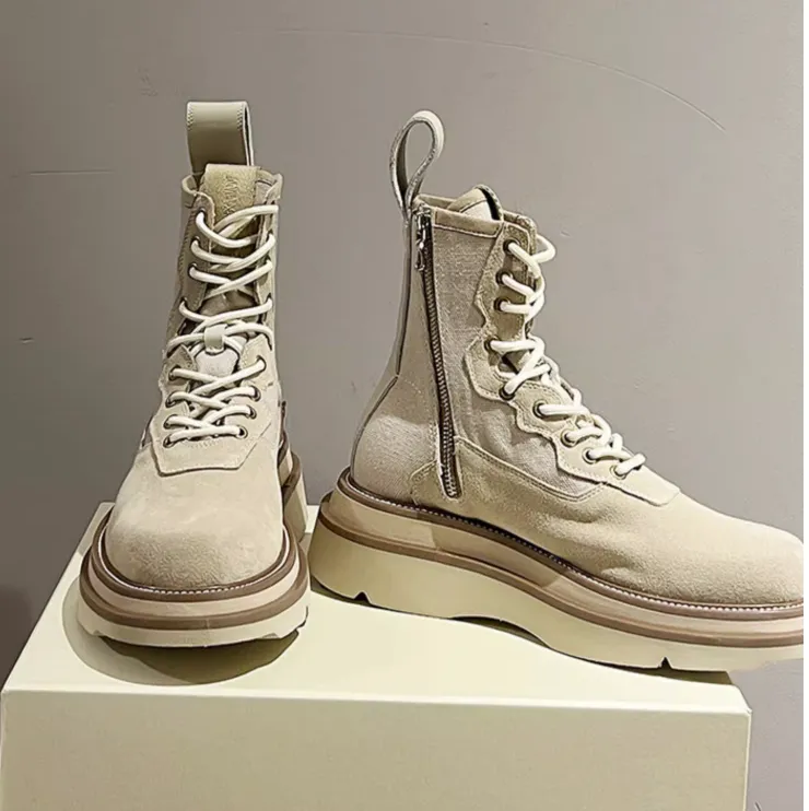 DORDO REJZO CHUNKY SOLE LEATHER BOOTS