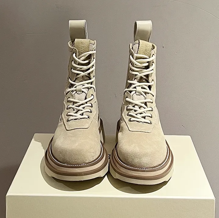 DORDO REJZO CHUNKY SOLE LEATHER BOOTS