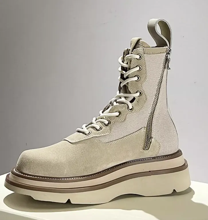 DORDO REJZO CHUNKY SOLE LEATHER BOOTS