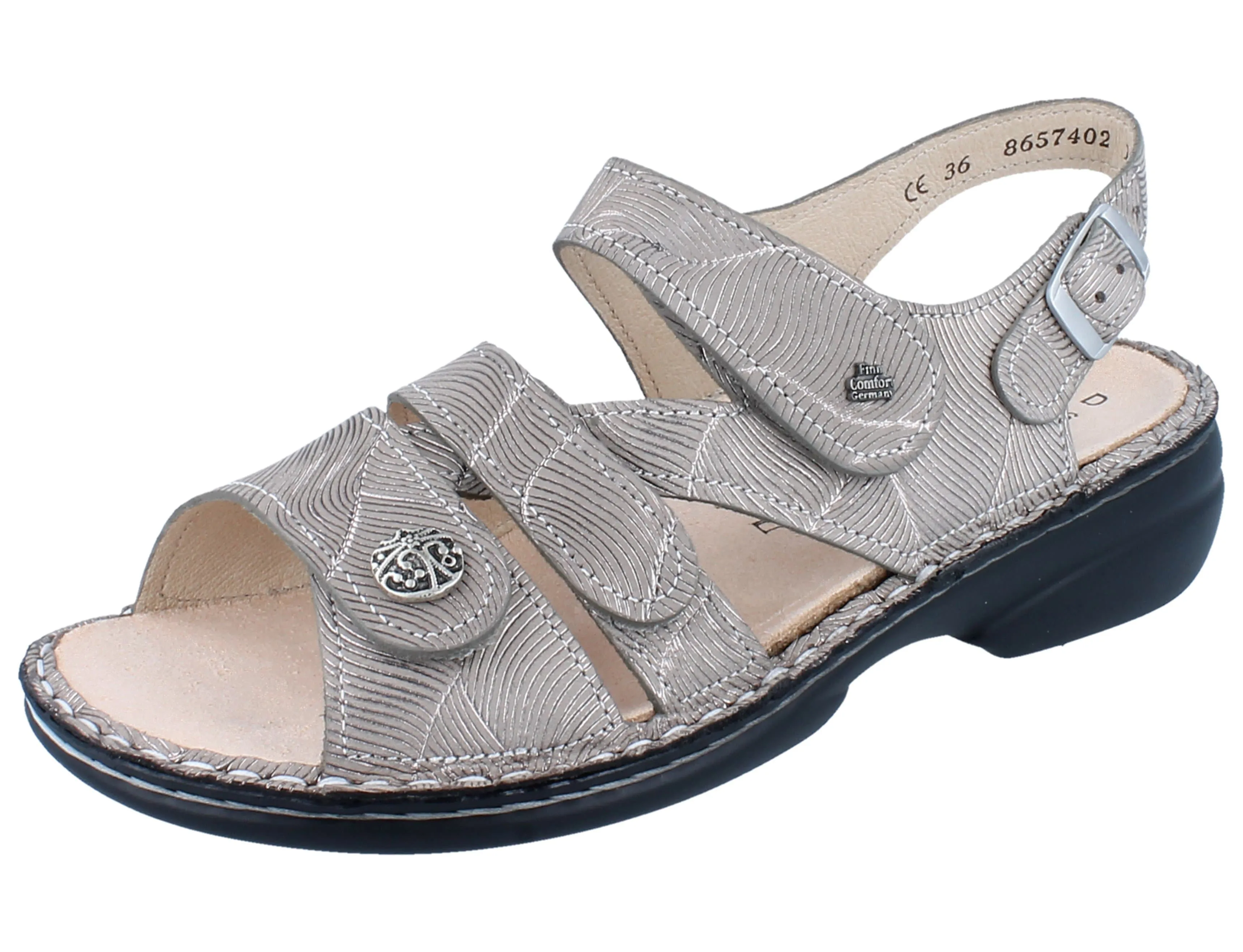 Finn Comfort Women's Gomera Sandals- Storm Sand