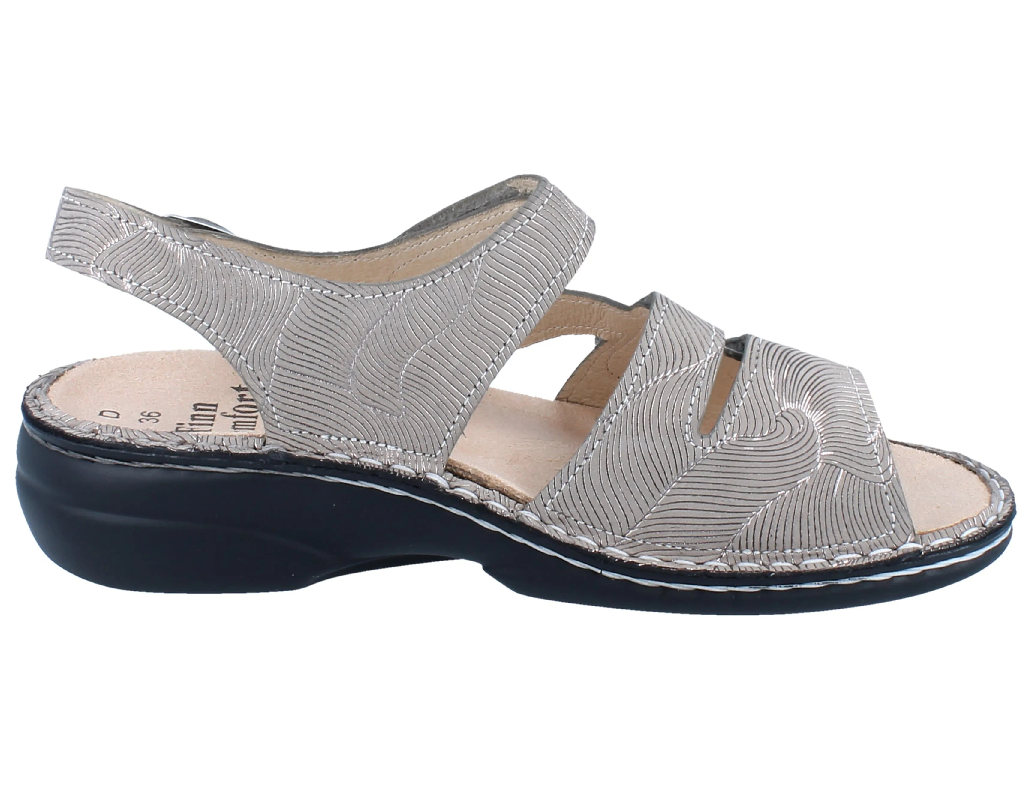 Finn Comfort Women's Gomera Sandals- Storm Sand