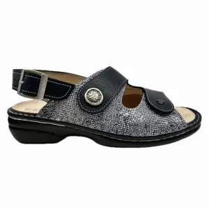 Finn Comfort Women's Isera Sandals- Atlantic Marine/ Words