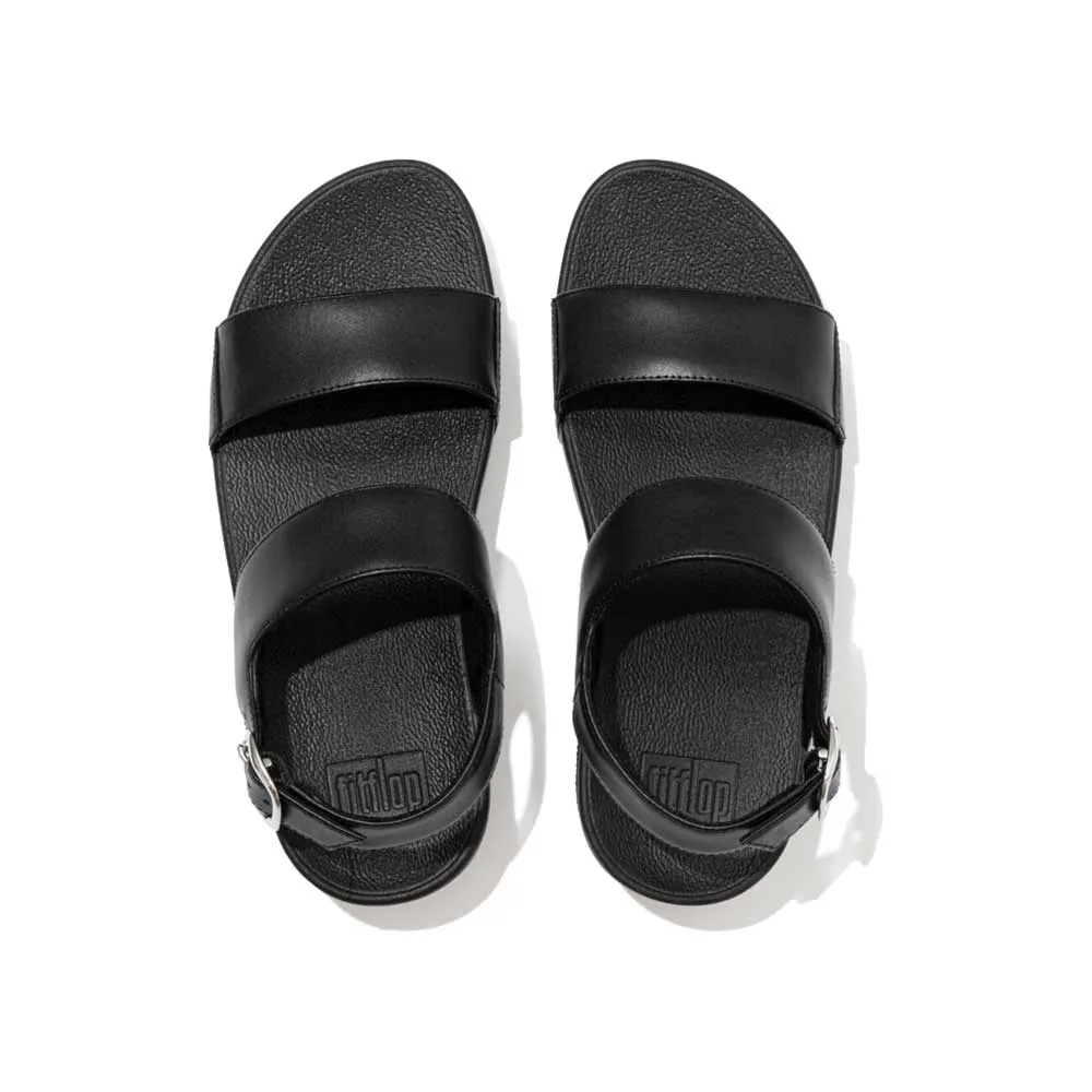 FitFlop Lulu Leather Backstrap Sandals - All Black