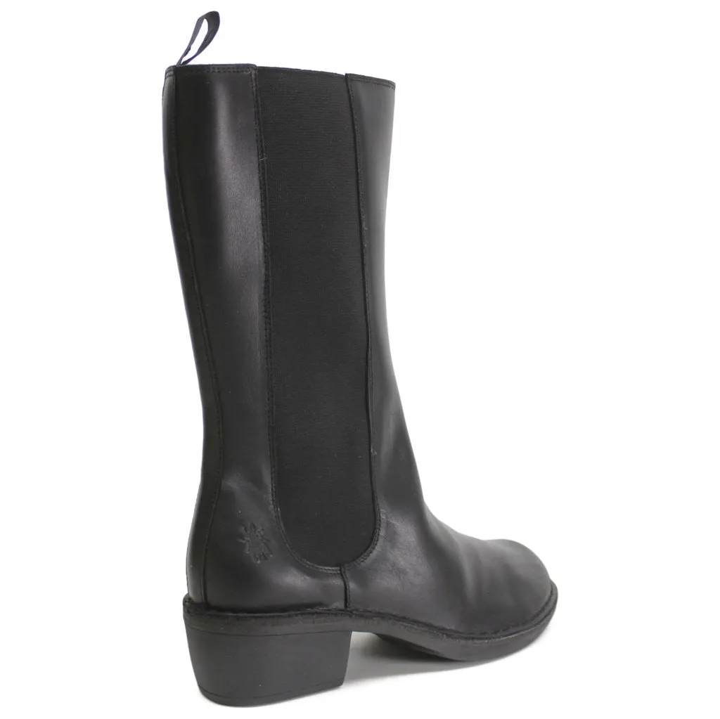 Fly London MADA081FLY Rug Leather Women's Calf Length Heel Boots