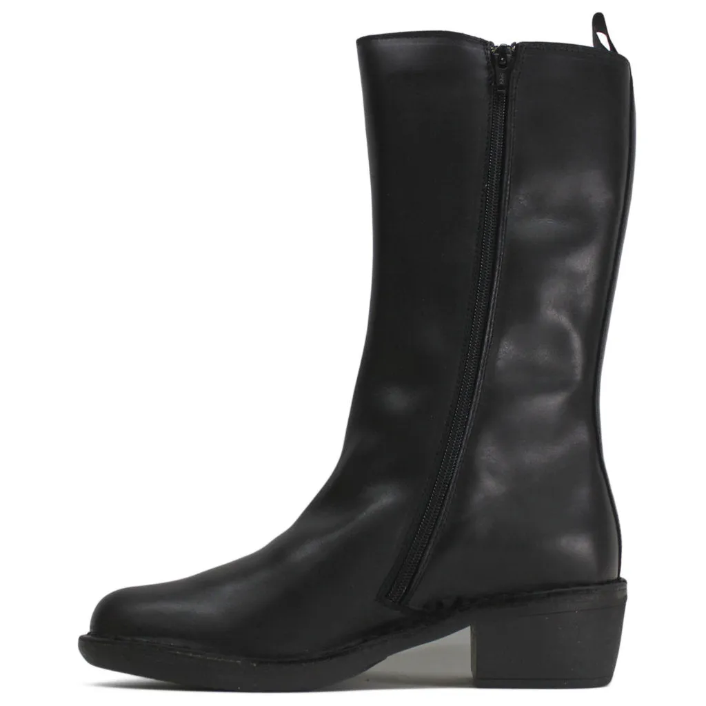 Fly London MADA081FLY Rug Leather Women's Calf Length Heel Boots