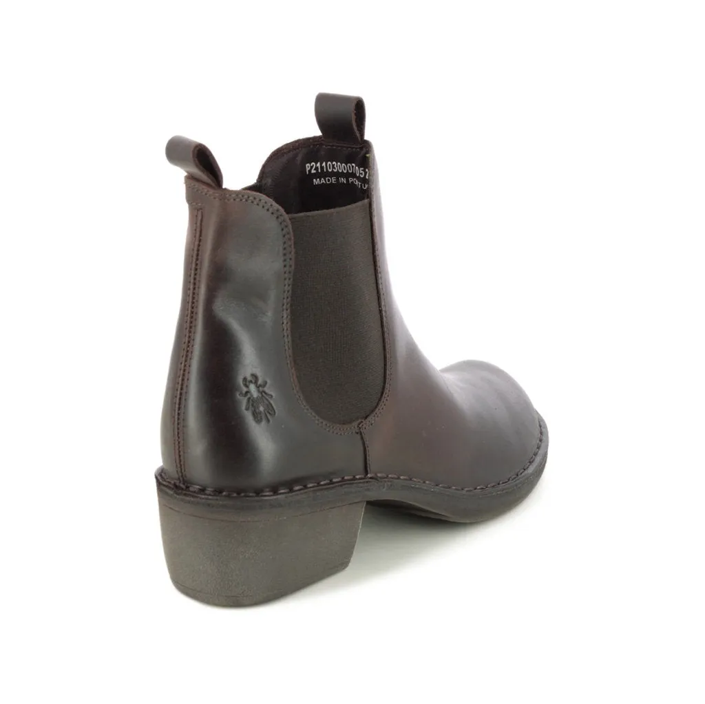 Fly London MEME030FLY Leather Women's Chelsea Heel Boots