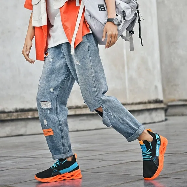 Giovanna Renzo Zig Zag Fashion Sneakers Running Shoes