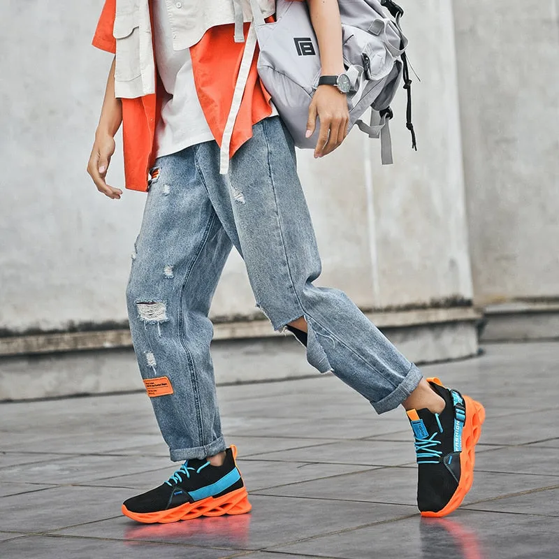Giovanna Renzo Zig Zag Fashion Sneakers Running Shoes