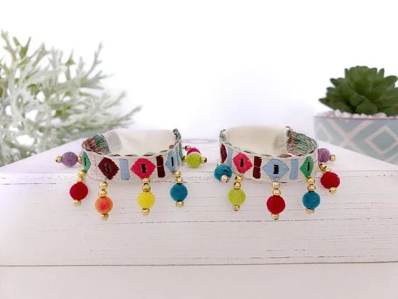 Girl's Boho Beaded Fringe Anklets
