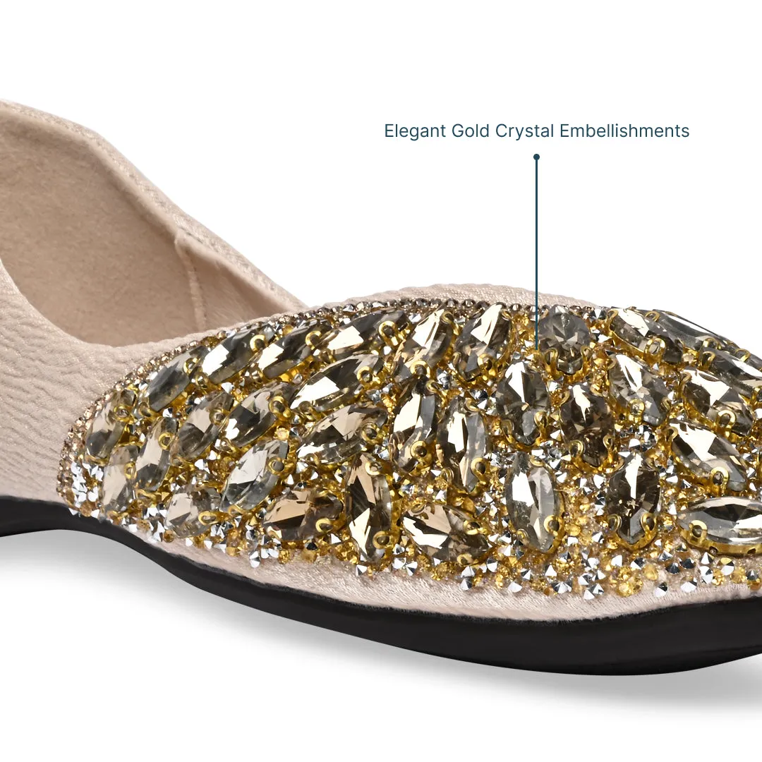 Gold Embellished Inde Ballerina