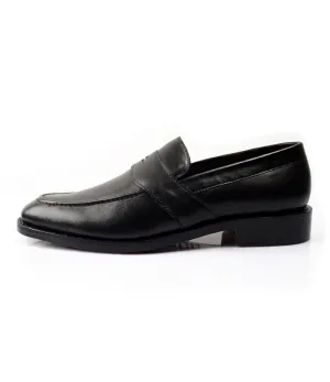 Goodyear Welted Penny Loafers - Black