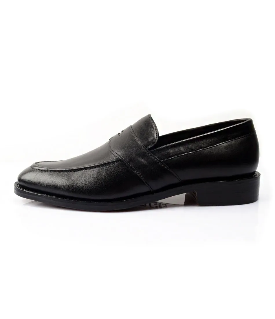 Goodyear Welted Penny Loafers - Black