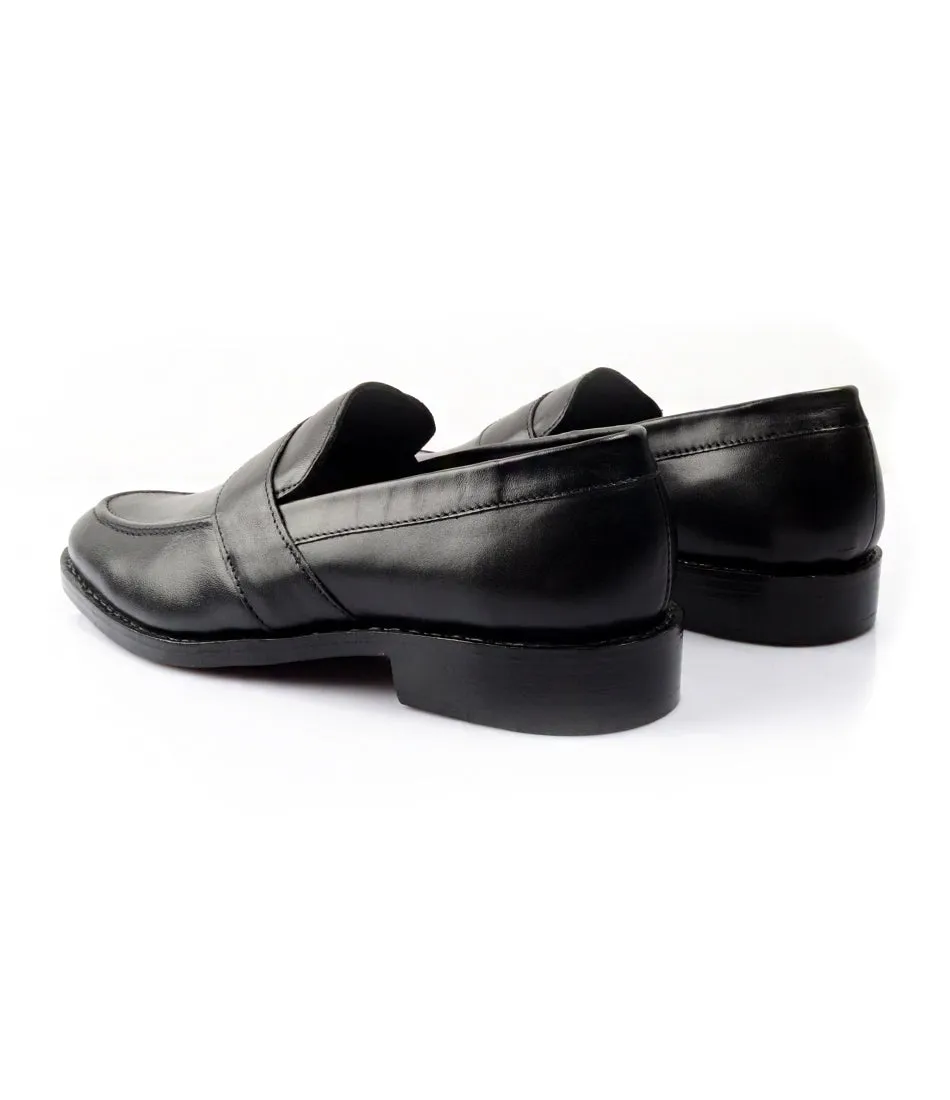 Goodyear Welted Penny Loafers - Black