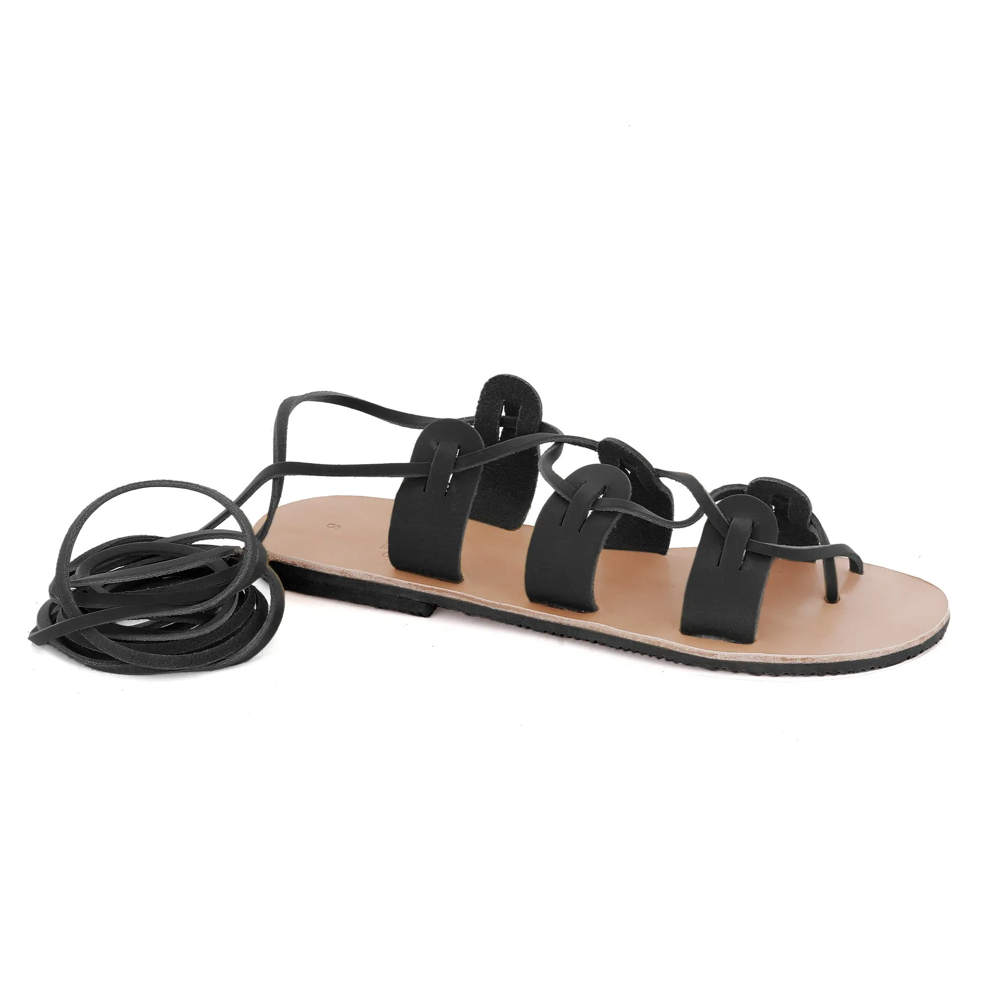 Greek Leather Sandals 'Polyhymnia'