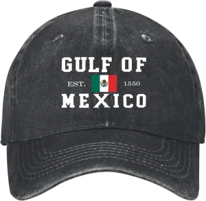 Gulf of Mexico hat Vintage Baseball Caps Gulf of Mexico Established 1550 Caps Men Women Adjustable Dad Hat Gifts