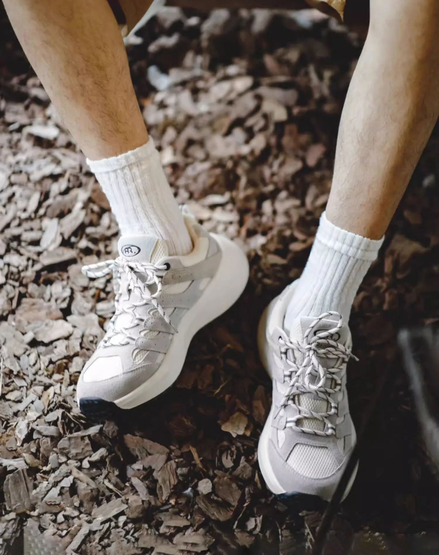 Jogging Mesh Breathable Thick-Soled Men's Sports Shoes