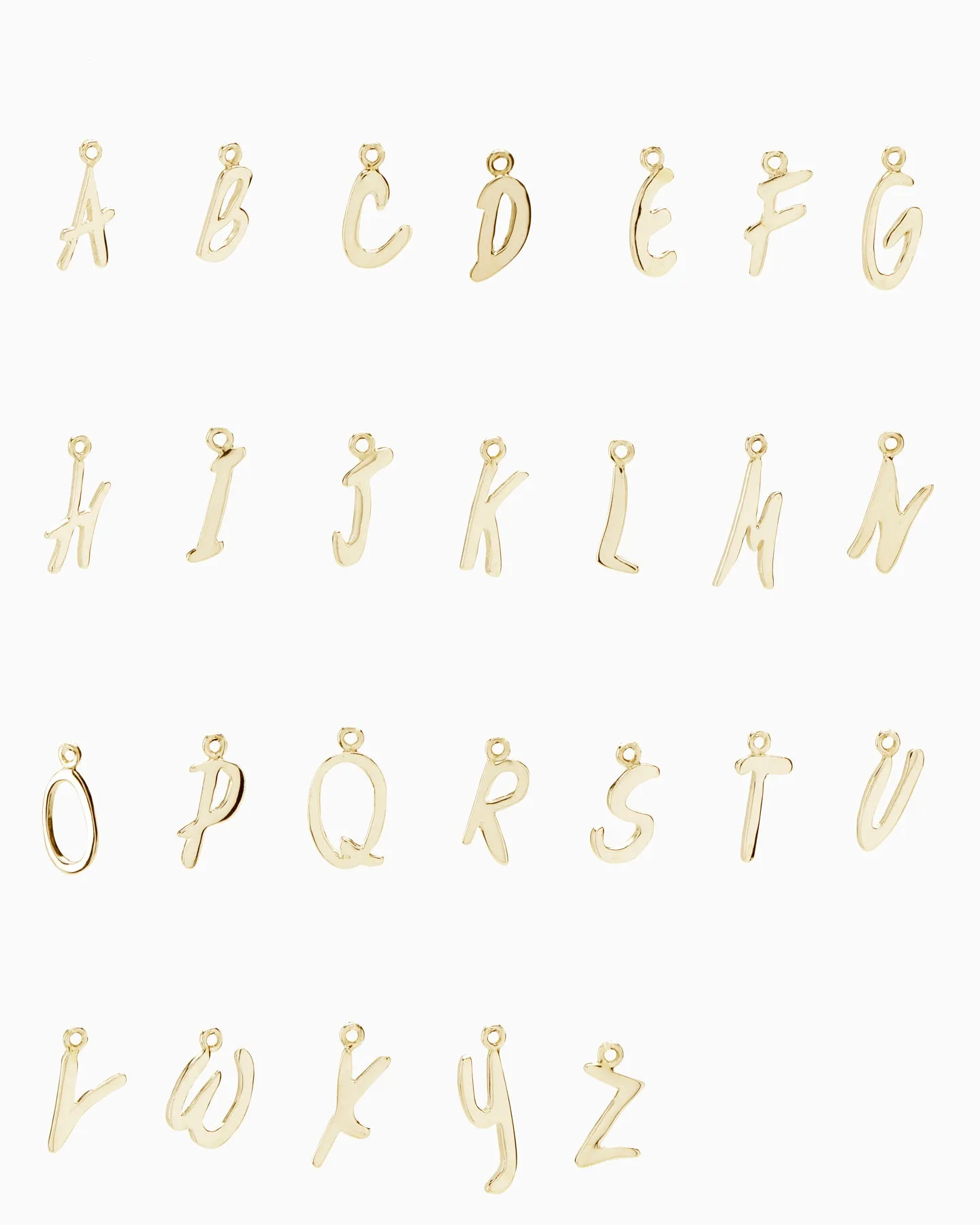 Letter Earring | Solid Gold