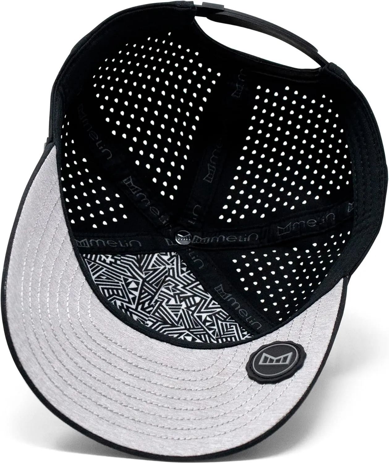 melin Odysea Brick Hydro, Snapback Hats, Water-Resistant Baseball Cap for Men & Women, Golf, Running, or Workout Hat